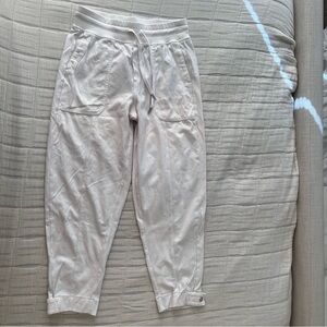 Athleta white joggers